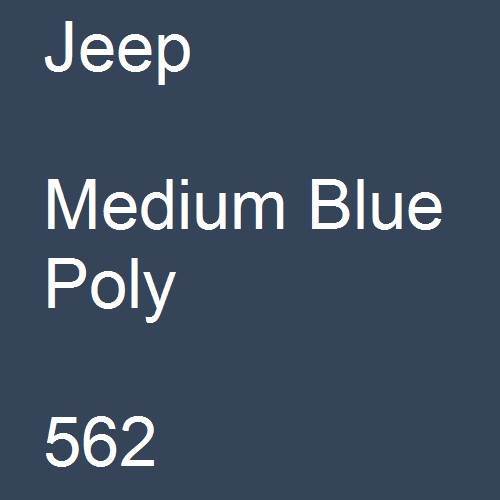 Jeep, Medium Blue Poly, 562.